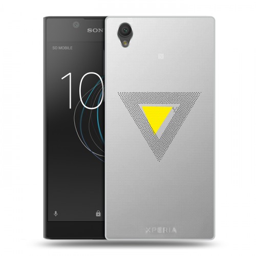 Полупрозрачный дизайнерский пластиковый чехол для Sony Xperia L1 Абстракции 1