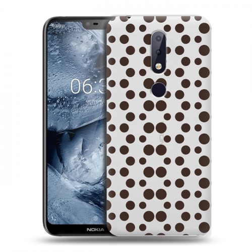 Полупрозрачный дизайнерский пластиковый чехол для Nokia 6.1 Plus Абстракции