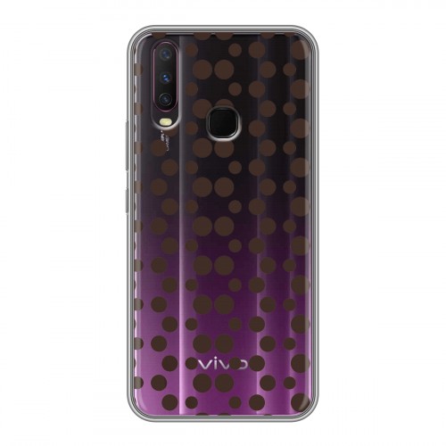 Полупрозрачный дизайнерский силиконовый чехол для Vivo Y17 Абстракции