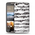Полупрозрачный дизайнерский силиконовый чехол для HTC Desire 828 Абстракции 