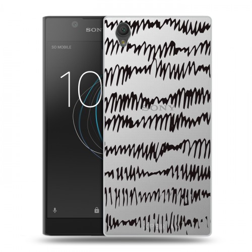 Полупрозрачный дизайнерский пластиковый чехол для Sony Xperia L1 Абстракции 