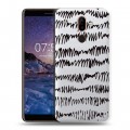 Полупрозрачный дизайнерский пластиковый чехол для Nokia 7 Plus Абстракции 