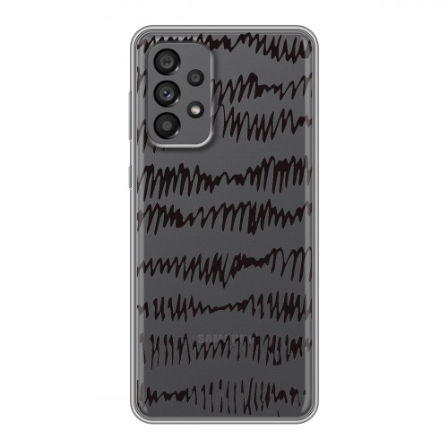 Полупрозрачный дизайнерский пластиковый чехол для Samsung Galaxy A73 5G Абстракции 