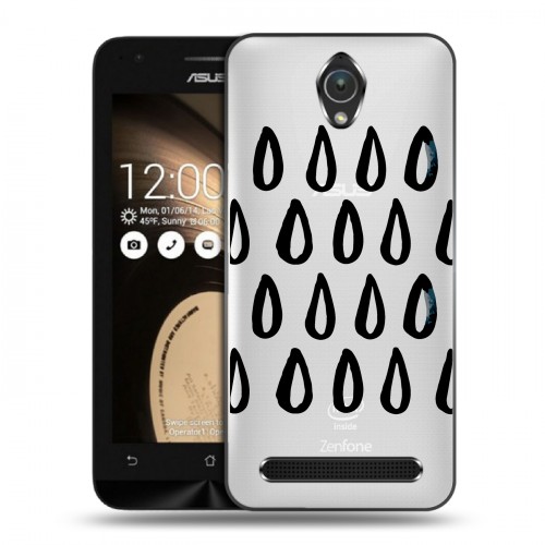 Полупрозрачный дизайнерский пластиковый чехол для ASUS ZenFone Go 4.5 Абстракции 2