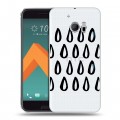 Полупрозрачный дизайнерский пластиковый чехол для HTC 10 Абстракции 2