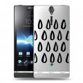 Полупрозрачный дизайнерский пластиковый чехол для Sony Xperia S Абстракции 2