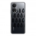 Полупрозрачный дизайнерский пластиковый чехол для Huawei Honor X7 Абстракции 2