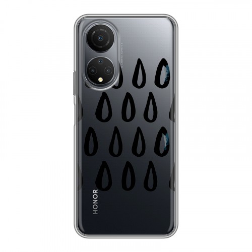Полупрозрачный дизайнерский силиконовый с усиленными углами чехол для Huawei Honor X7 Абстракции 2
