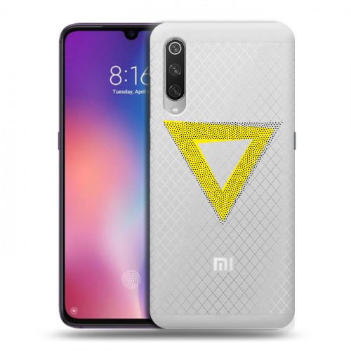 Полупрозрачный дизайнерский силиконовый с усиленными углами чехол для Xiaomi Mi9 Абстракции 1