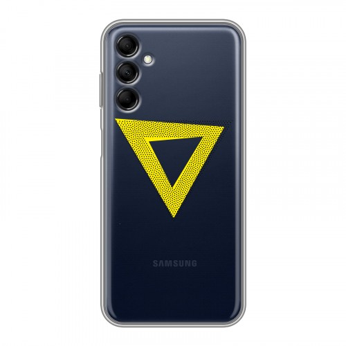 Полупрозрачный дизайнерский силиконовый с усиленными углами чехол для Samsung Galaxy M14 5G Абстракции 1