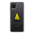 Полупрозрачный дизайнерский силиконовый чехол для Samsung Galaxy A12 Абстракции 1