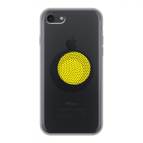 Полупрозрачный дизайнерский силиконовый чехол для Iphone 7 Абстракции 1
