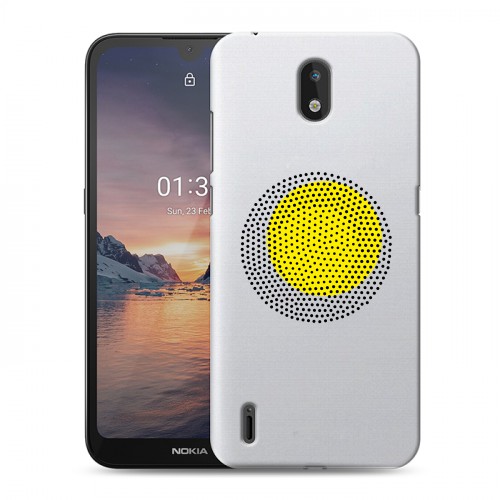 Полупрозрачный дизайнерский пластиковый чехол для Nokia 1.3 Абстракции 1