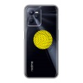 Полупрозрачный дизайнерский пластиковый чехол для Realme C35 Абстракции 1