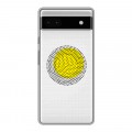 Полупрозрачный дизайнерский силиконовый чехол для Google Pixel 6a Абстракции 1