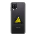 Полупрозрачный дизайнерский пластиковый чехол для Samsung Galaxy A12 Абстракции 1