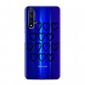 Полупрозрачный дизайнерский пластиковый чехол для Huawei Honor 20 Абстракции 2