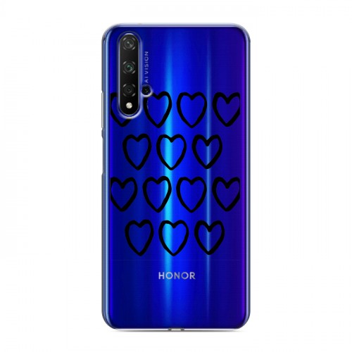 Полупрозрачный дизайнерский пластиковый чехол для Huawei Honor 20 Абстракции 2