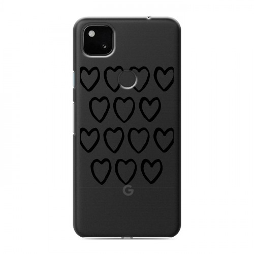 Полупрозрачный дизайнерский пластиковый чехол для Google Pixel 4a Абстракции 2