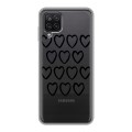 Полупрозрачный дизайнерский пластиковый чехол для Samsung Galaxy A12 Абстракции 2