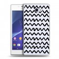 Полупрозрачный дизайнерский пластиковый чехол для Sony Xperia M2 dual Абстракции 2