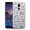 Полупрозрачный дизайнерский пластиковый чехол для Nokia 7 Plus Абстракции 2