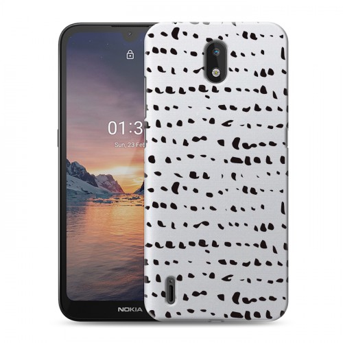 Полупрозрачный дизайнерский пластиковый чехол для Nokia 1.3 Абстракции 2