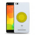 Полупрозрачный дизайнерский пластиковый чехол для Xiaomi Mi4i Абстракции 1