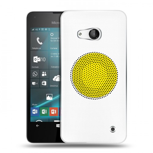Полупрозрачный дизайнерский пластиковый чехол для Microsoft Lumia 550 Абстракции 1