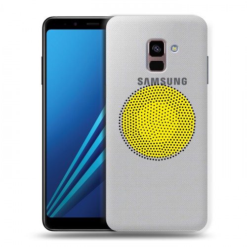 Полупрозрачный дизайнерский пластиковый чехол для Samsung Galaxy A8 Plus (2018) Абстракции 1
