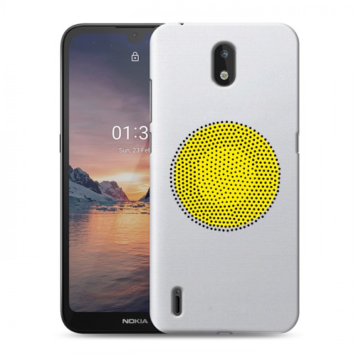 Полупрозрачный дизайнерский пластиковый чехол для Nokia 1.3 Абстракции 1