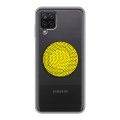 Полупрозрачный дизайнерский пластиковый чехол для Samsung Galaxy A12 Абстракции 1