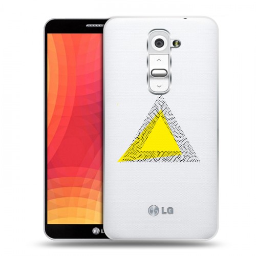 Полупрозрачный дизайнерский пластиковый чехол для LG Optimus G2 Абстракции 1