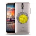 Полупрозрачный дизайнерский пластиковый чехол для ZTE Axon Mini Абстракции 1