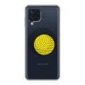 Полупрозрачный дизайнерский пластиковый чехол для Samsung Galaxy A22 Абстракции 1