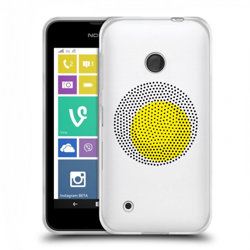 Полупрозрачный дизайнерский пластиковый чехол для Nokia Lumia 530 Абстракции 1