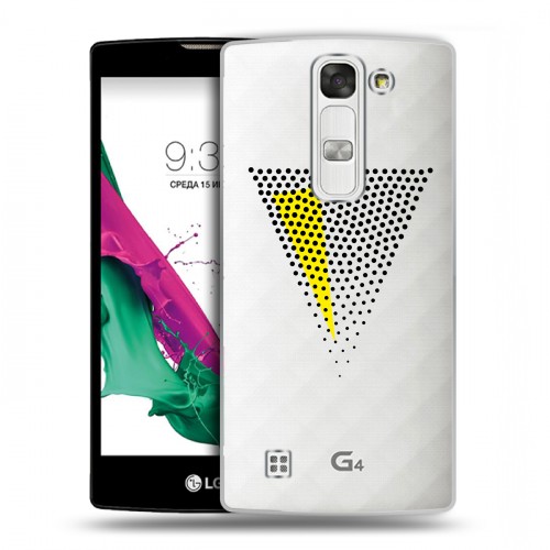 Полупрозрачный дизайнерский пластиковый чехол для LG G4c Абстракции 1