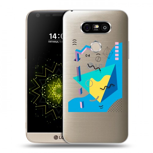 Полупрозрачный дизайнерский пластиковый чехол для LG G5 Абстракции 3