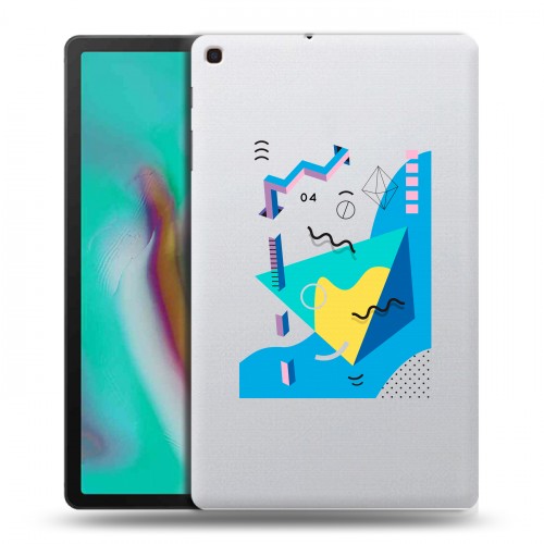 Полупрозрачный дизайнерский силиконовый чехол для Samsung Galaxy Tab A 10.1 (2019) Абстракции 3
