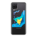 Полупрозрачный дизайнерский пластиковый чехол для Samsung Galaxy A12 Абстракции 3