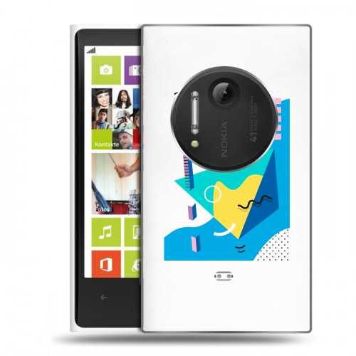 Полупрозрачный дизайнерский пластиковый чехол для Nokia Lumia 1020 Абстракции 3