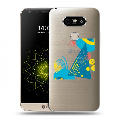 Полупрозрачный дизайнерский пластиковый чехол для LG G5 Абстракции 3