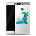 Полупрозрачный дизайнерский пластиковый чехол для Huawei P9 Plus Абстракции 3