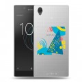 Полупрозрачный дизайнерский пластиковый чехол для Sony Xperia L1 Абстракции 3