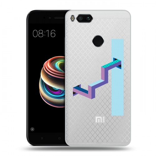 Полупрозрачный дизайнерский пластиковый чехол для Xiaomi Mi5X Абстракции 3