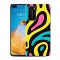 Дизайнерский силиконовый с усиленными углами чехол для Huawei P40 Абстракции