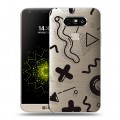 Полупрозрачный дизайнерский пластиковый чехол для LG G5 Абстракции 1