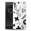 Полупрозрачный дизайнерский пластиковый чехол для Sony Xperia XZs Абстракции 1