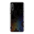 Полупрозрачный дизайнерский силиконовый чехол для Huawei Y8p Абстракции 1