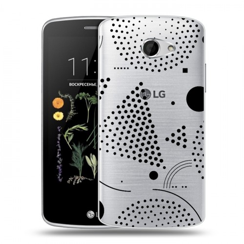 Полупрозрачный дизайнерский пластиковый чехол для LG K5 Абстракции 1